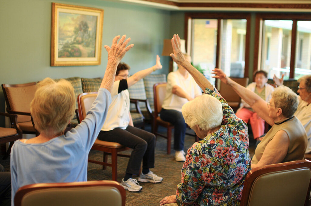 Christian-Haven-Exercise-3 active assisted living at sunset
